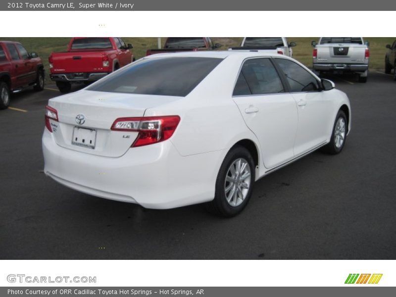 Super White / Ivory 2012 Toyota Camry LE