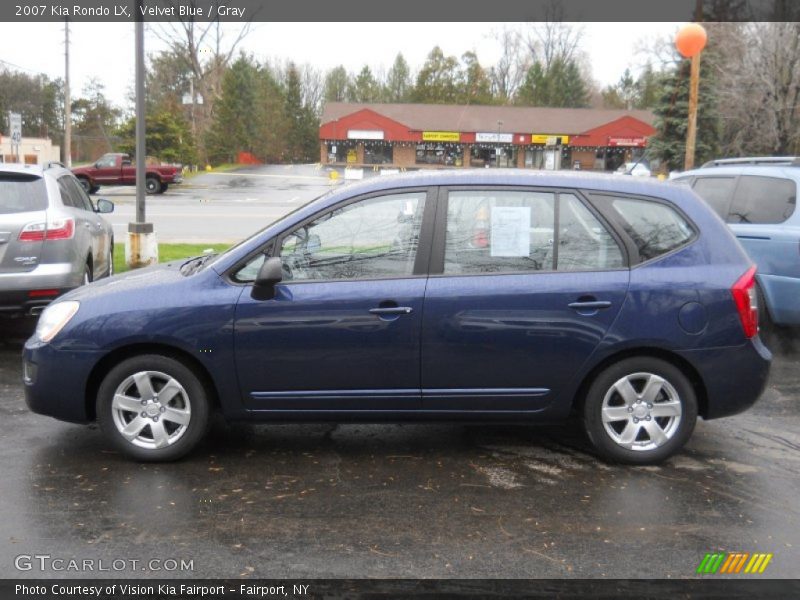 Velvet Blue / Gray 2007 Kia Rondo LX