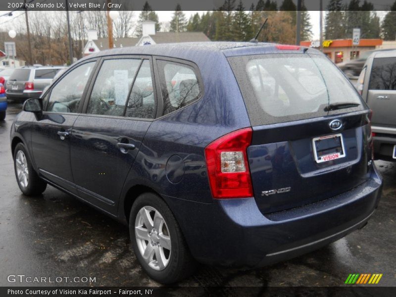 Velvet Blue / Gray 2007 Kia Rondo LX