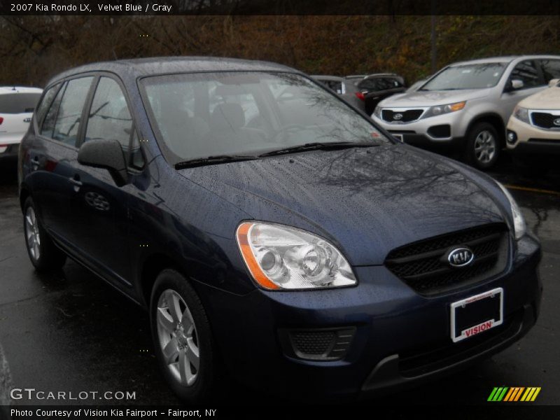 Velvet Blue / Gray 2007 Kia Rondo LX