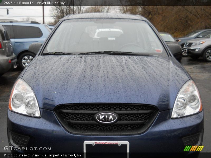 Velvet Blue / Gray 2007 Kia Rondo LX