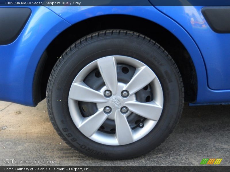 Sapphire Blue / Gray 2009 Kia Rio LX Sedan