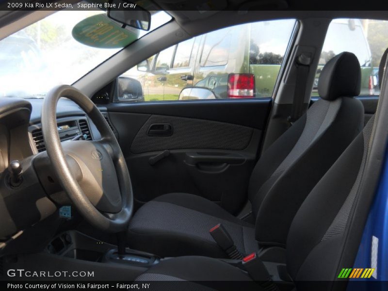 Sapphire Blue / Gray 2009 Kia Rio LX Sedan