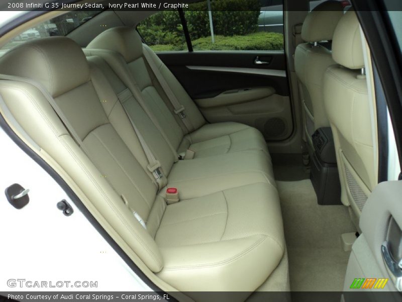Ivory Pearl White / Graphite 2008 Infiniti G 35 Journey Sedan