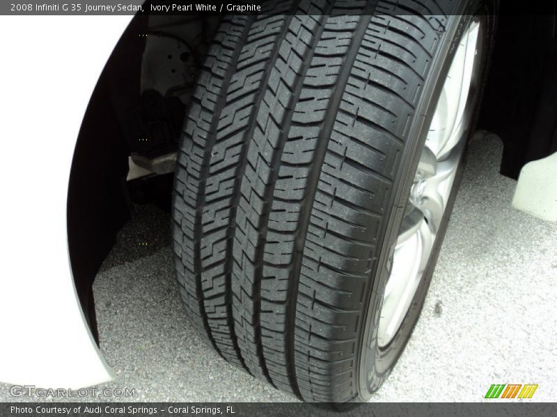 Ivory Pearl White / Graphite 2008 Infiniti G 35 Journey Sedan