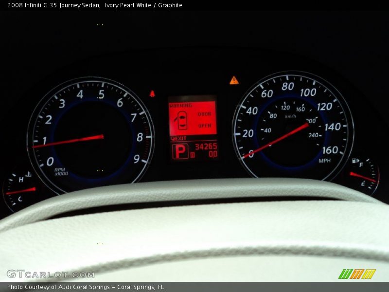 Ivory Pearl White / Graphite 2008 Infiniti G 35 Journey Sedan