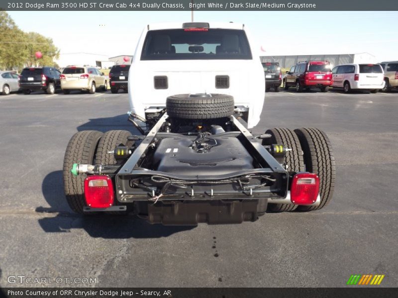 Bright White / Dark Slate/Medium Graystone 2012 Dodge Ram 3500 HD ST Crew Cab 4x4 Dually Chassis
