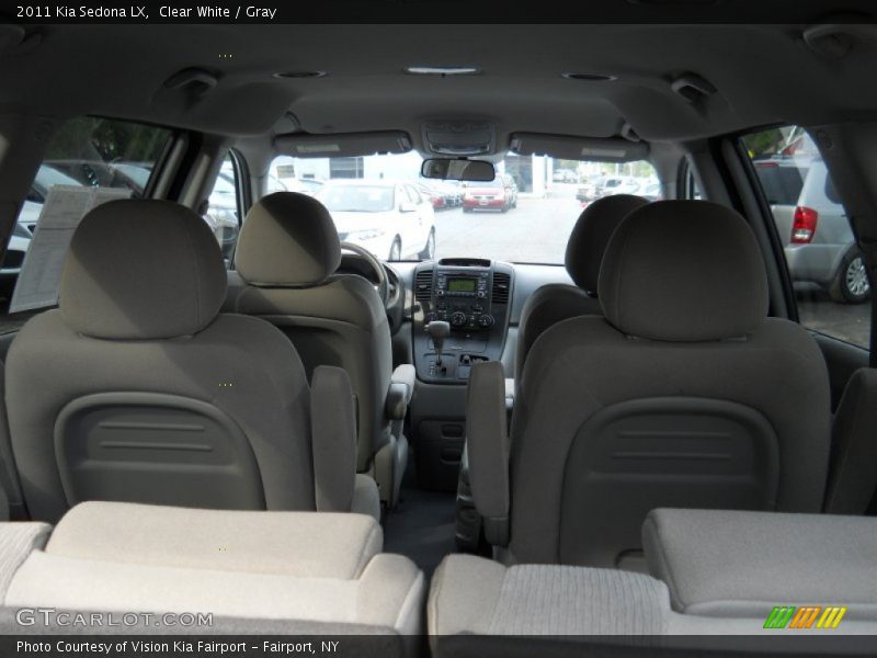 Clear White / Gray 2011 Kia Sedona LX