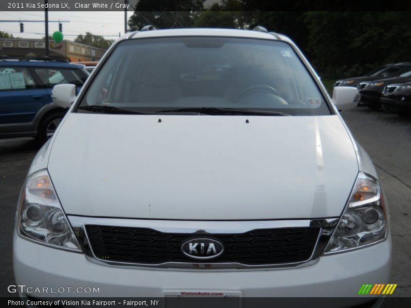 Clear White / Gray 2011 Kia Sedona LX