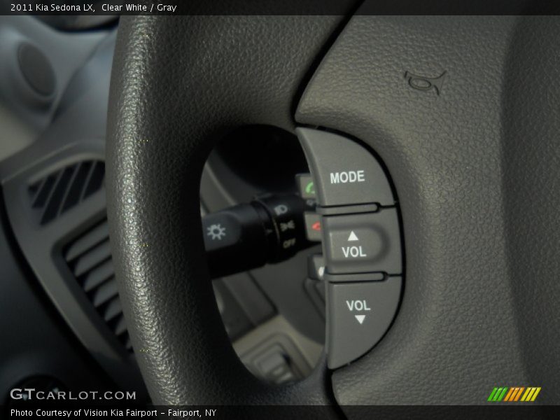 Clear White / Gray 2011 Kia Sedona LX