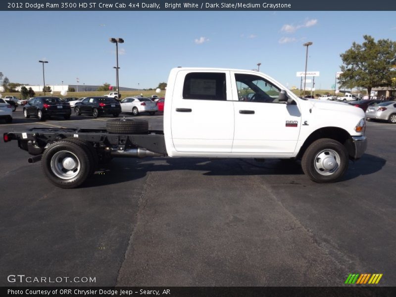 Bright White / Dark Slate/Medium Graystone 2012 Dodge Ram 3500 HD ST Crew Cab 4x4 Dually