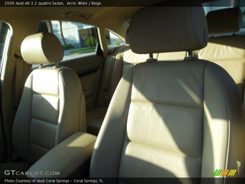 Arctic White / Beige 2006 Audi A6 3.2 quattro Sedan