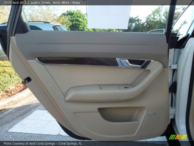 Arctic White / Beige 2006 Audi A6 3.2 quattro Sedan