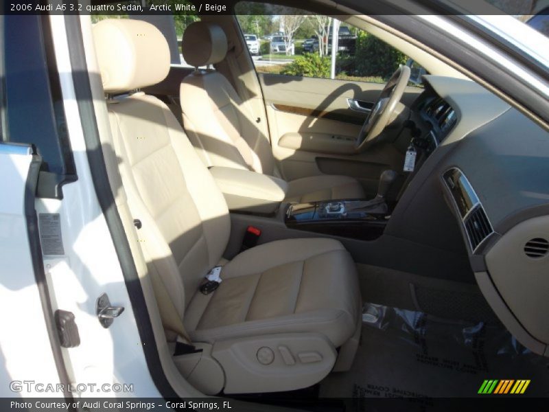 Arctic White / Beige 2006 Audi A6 3.2 quattro Sedan