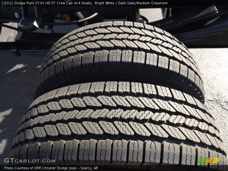 Bright White / Dark Slate/Medium Graystone 2012 Dodge Ram 3500 HD ST Crew Cab 4x4 Dually