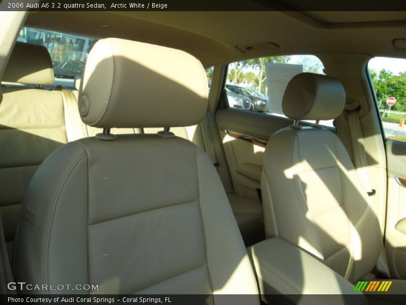 Arctic White / Beige 2006 Audi A6 3.2 quattro Sedan