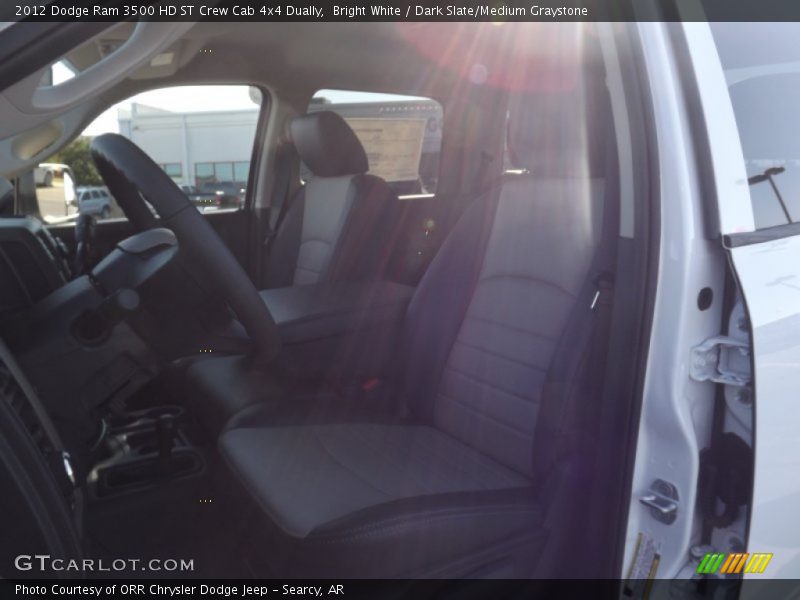 Bright White / Dark Slate/Medium Graystone 2012 Dodge Ram 3500 HD ST Crew Cab 4x4 Dually