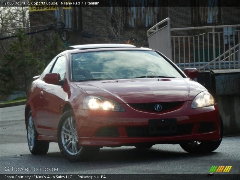 Milano Red / Titanium 2005 Acura RSX Sports Coupe