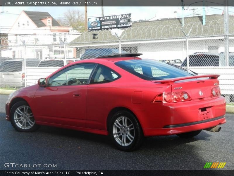 Milano Red / Titanium 2005 Acura RSX Sports Coupe