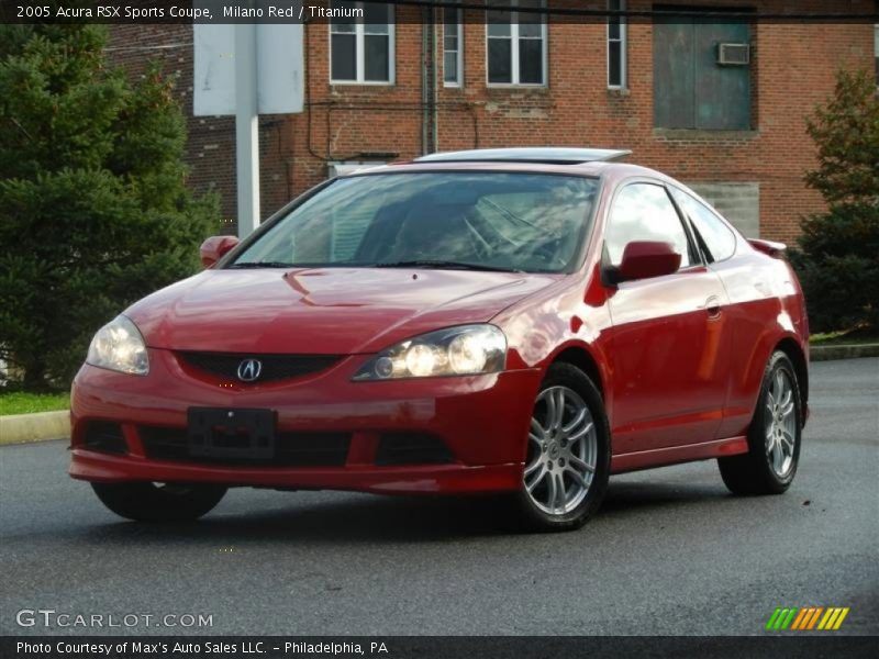 Milano Red / Titanium 2005 Acura RSX Sports Coupe