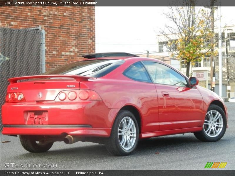 Milano Red / Titanium 2005 Acura RSX Sports Coupe