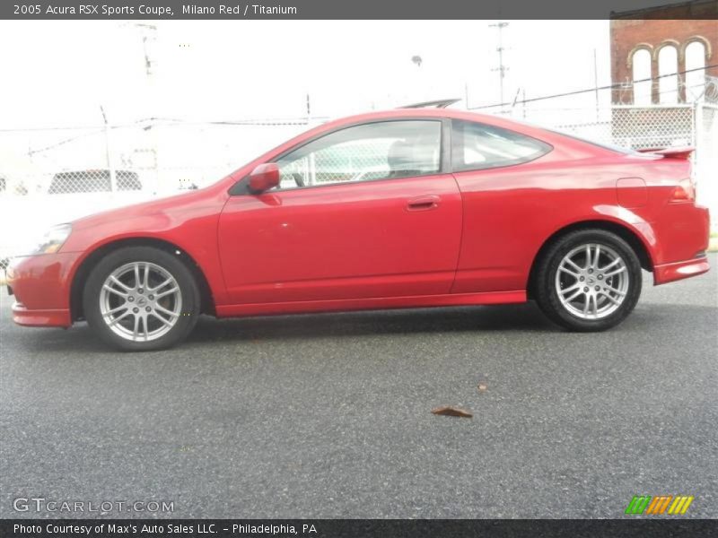 Milano Red / Titanium 2005 Acura RSX Sports Coupe