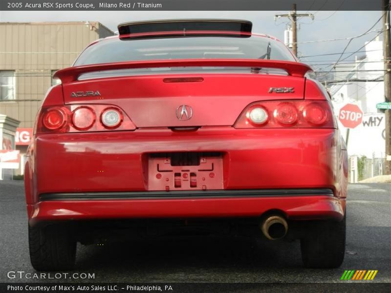 Milano Red / Titanium 2005 Acura RSX Sports Coupe
