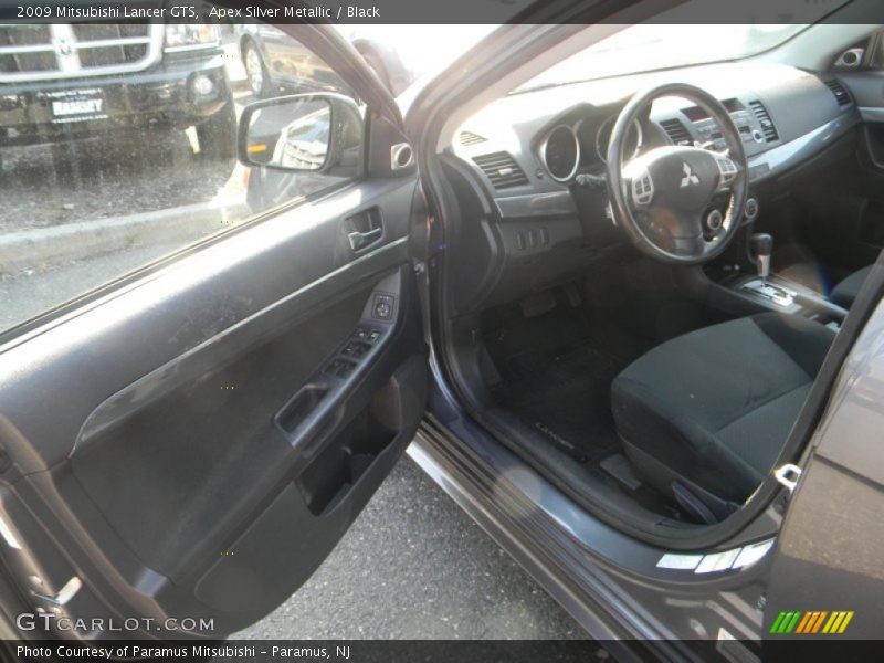 Apex Silver Metallic / Black 2009 Mitsubishi Lancer GTS