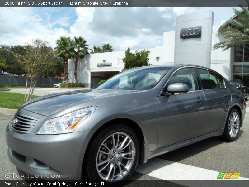 Platinum Graphite Gray / Graphite 2008 Infiniti G 35 S Sport Sedan