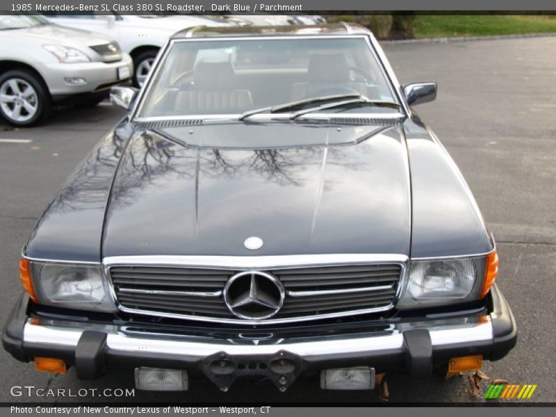 Dark Blue / Parchment 1985 Mercedes-Benz SL Class 380 SL Roadster