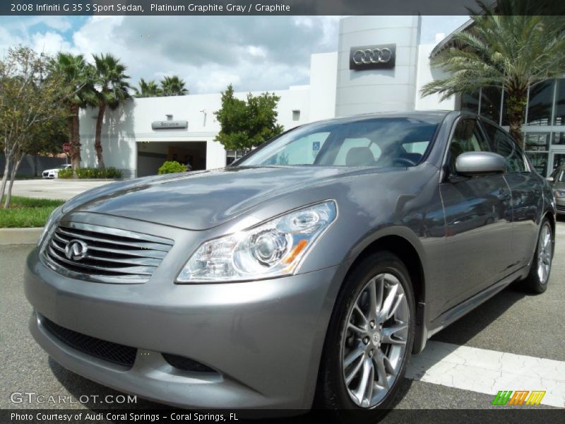 Platinum Graphite Gray / Graphite 2008 Infiniti G 35 S Sport Sedan