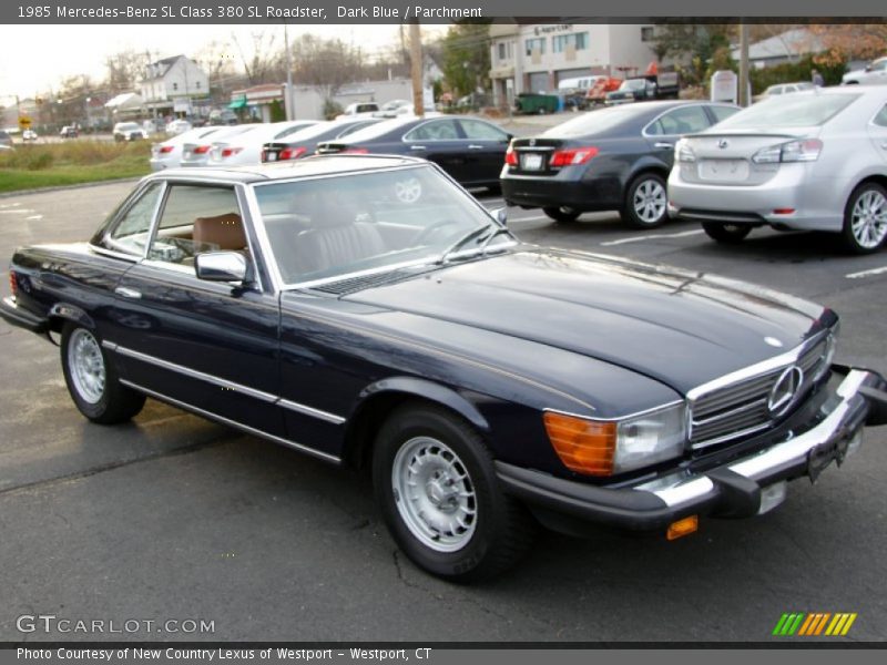 Dark Blue / Parchment 1985 Mercedes-Benz SL Class 380 SL Roadster