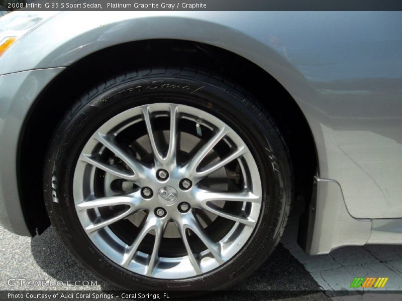 Platinum Graphite Gray / Graphite 2008 Infiniti G 35 S Sport Sedan