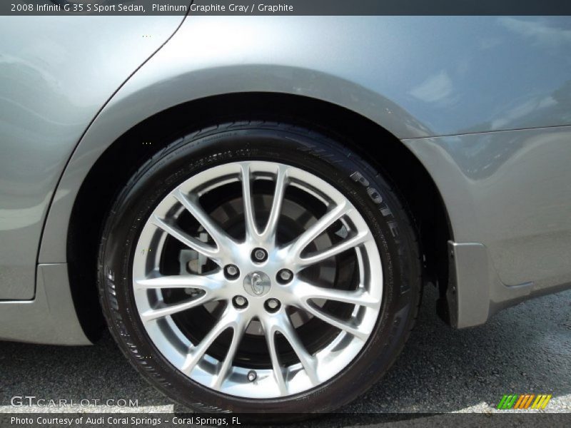 Platinum Graphite Gray / Graphite 2008 Infiniti G 35 S Sport Sedan