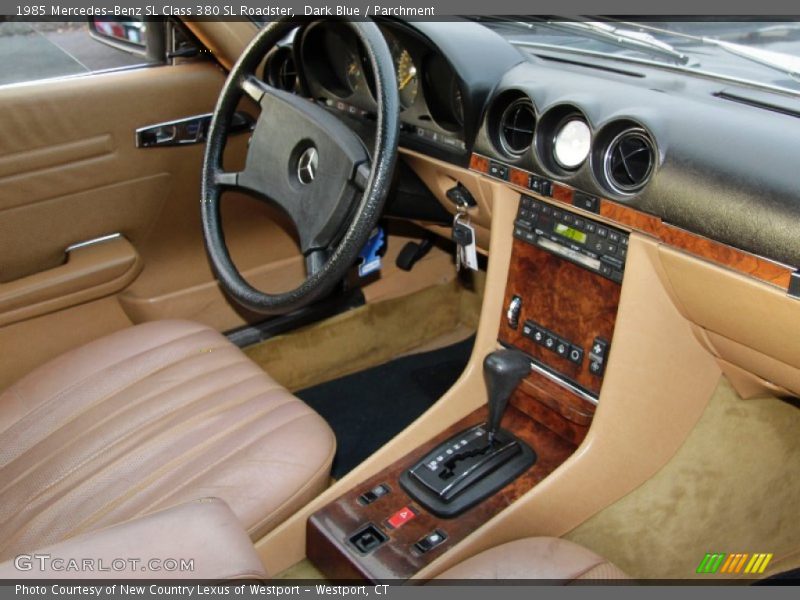 Dark Blue / Parchment 1985 Mercedes-Benz SL Class 380 SL Roadster
