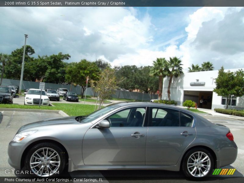 Platinum Graphite Gray / Graphite 2008 Infiniti G 35 S Sport Sedan