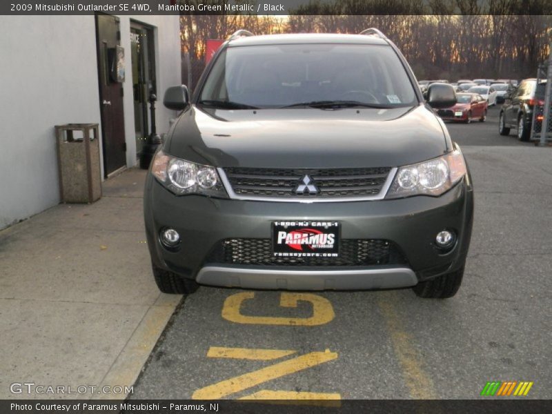 Manitoba Green Metallic / Black 2009 Mitsubishi Outlander SE 4WD