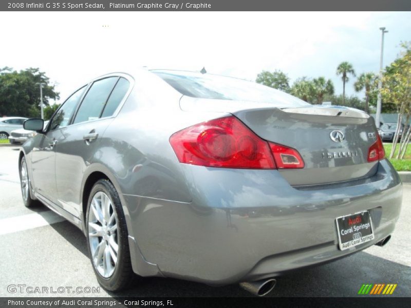 Platinum Graphite Gray / Graphite 2008 Infiniti G 35 S Sport Sedan