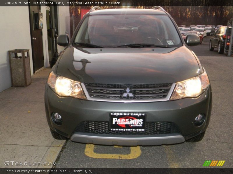 Manitoba Green Metallic / Black 2009 Mitsubishi Outlander SE 4WD