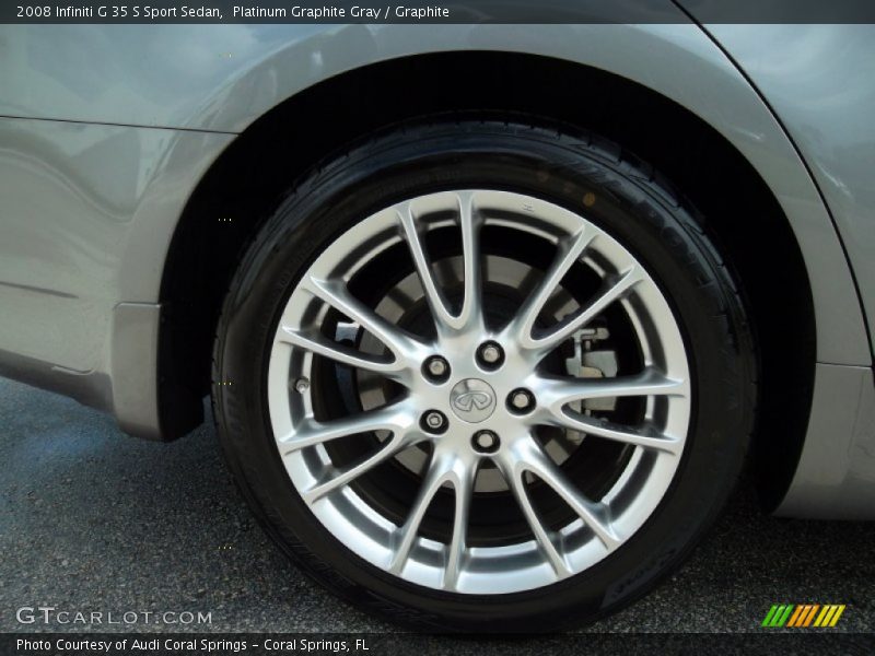 Platinum Graphite Gray / Graphite 2008 Infiniti G 35 S Sport Sedan