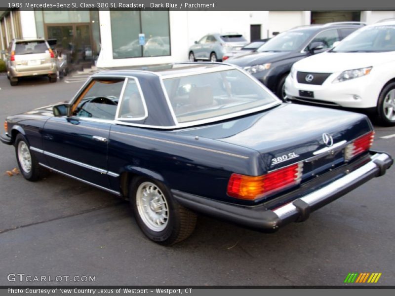 Dark Blue / Parchment 1985 Mercedes-Benz SL Class 380 SL Roadster