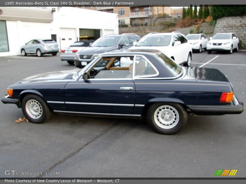 Dark Blue / Parchment 1985 Mercedes-Benz SL Class 380 SL Roadster