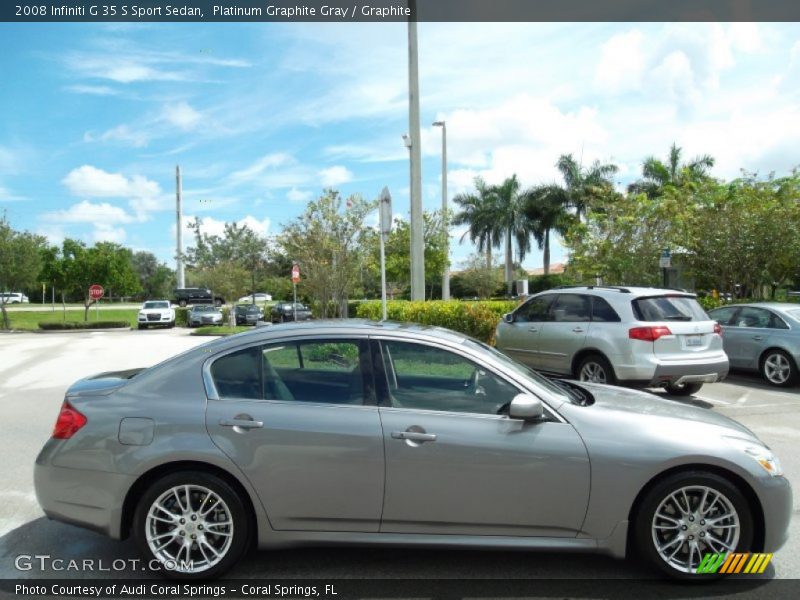 Platinum Graphite Gray / Graphite 2008 Infiniti G 35 S Sport Sedan