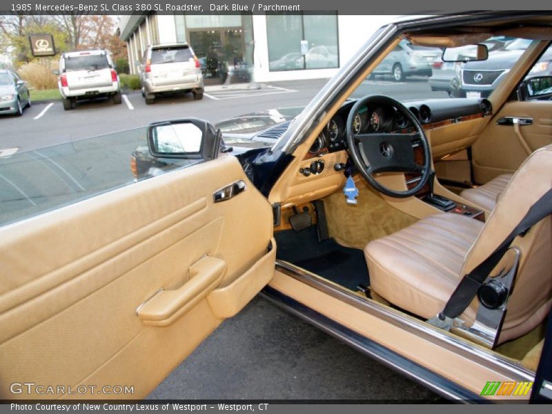 Dark Blue / Parchment 1985 Mercedes-Benz SL Class 380 SL Roadster