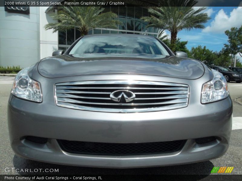 Platinum Graphite Gray / Graphite 2008 Infiniti G 35 S Sport Sedan