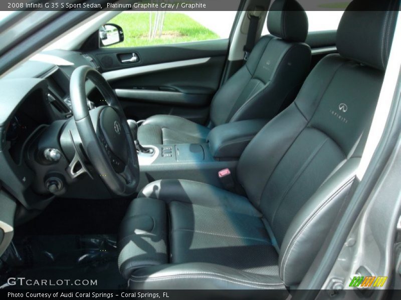 Platinum Graphite Gray / Graphite 2008 Infiniti G 35 S Sport Sedan
