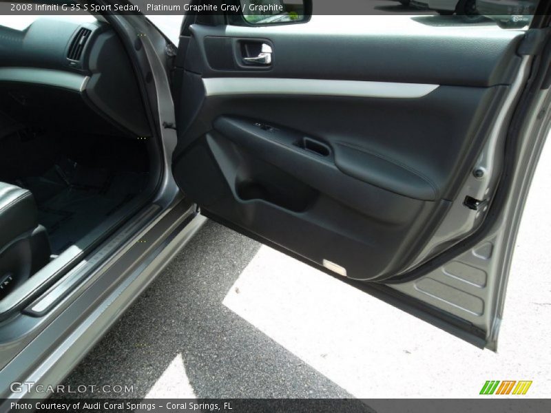 Platinum Graphite Gray / Graphite 2008 Infiniti G 35 S Sport Sedan