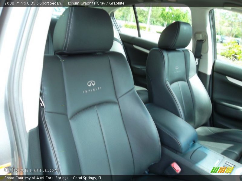 Platinum Graphite Gray / Graphite 2008 Infiniti G 35 S Sport Sedan