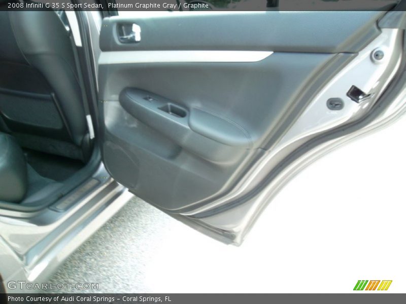 Platinum Graphite Gray / Graphite 2008 Infiniti G 35 S Sport Sedan