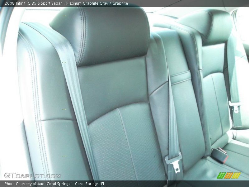Platinum Graphite Gray / Graphite 2008 Infiniti G 35 S Sport Sedan